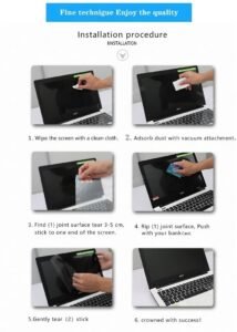 Tempered Glass Laptop Screen Guard For 15.6 Inch