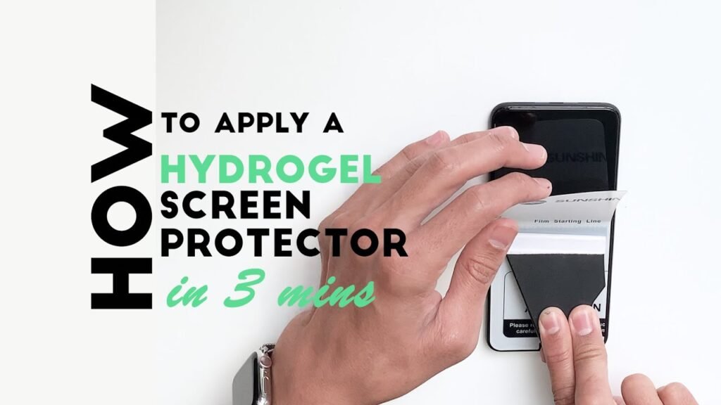 Hydrogel Screen Protector Installation
