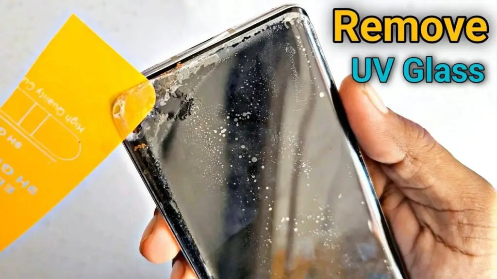 how to remove UV screen guard