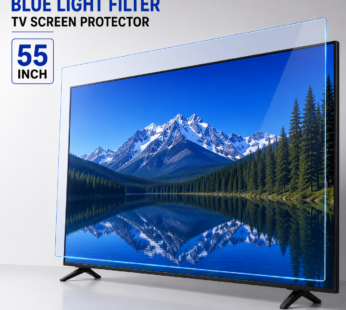 Blue Light Filter TV Screen Protector — 50% Blue Light Reduction for LED, OLED & Smart TVs — All Sizes