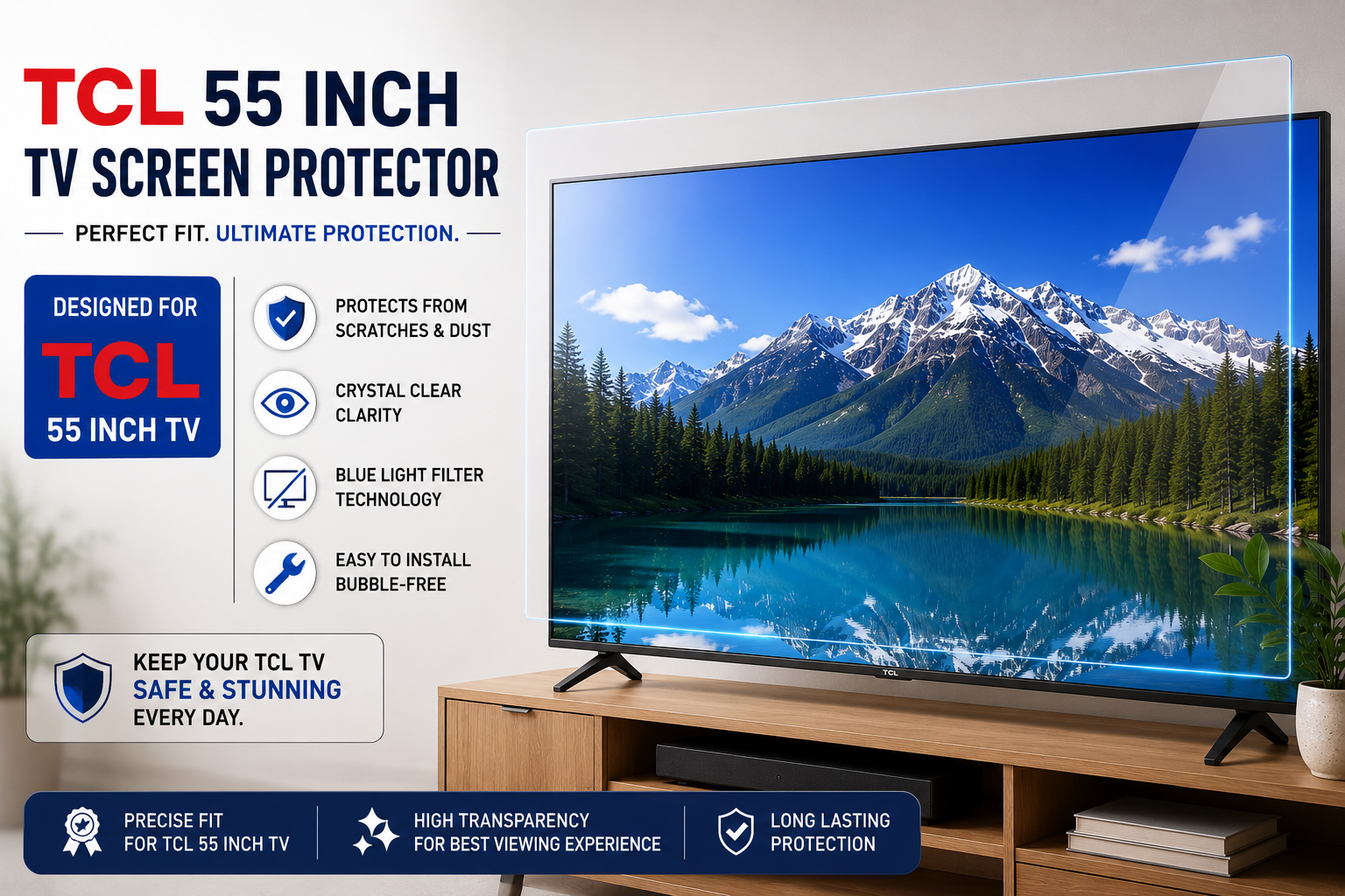 TCL 55 Inch TV Screen Protector — Best Options in India (2026)