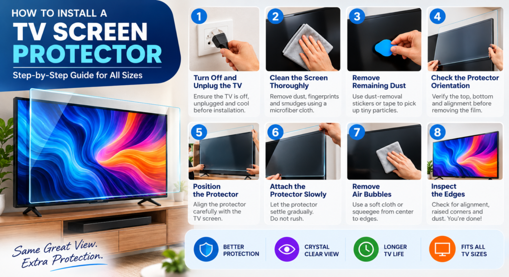 How to Install a TV Screen Protector