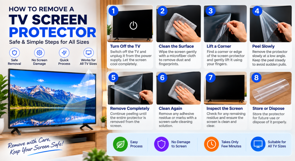 How to Remove a TV Screen Protector
