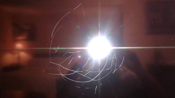 Scratch on TV Screen